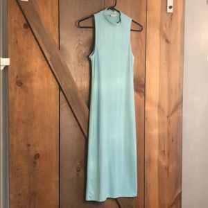 Tiffany blue jersey fitted dress